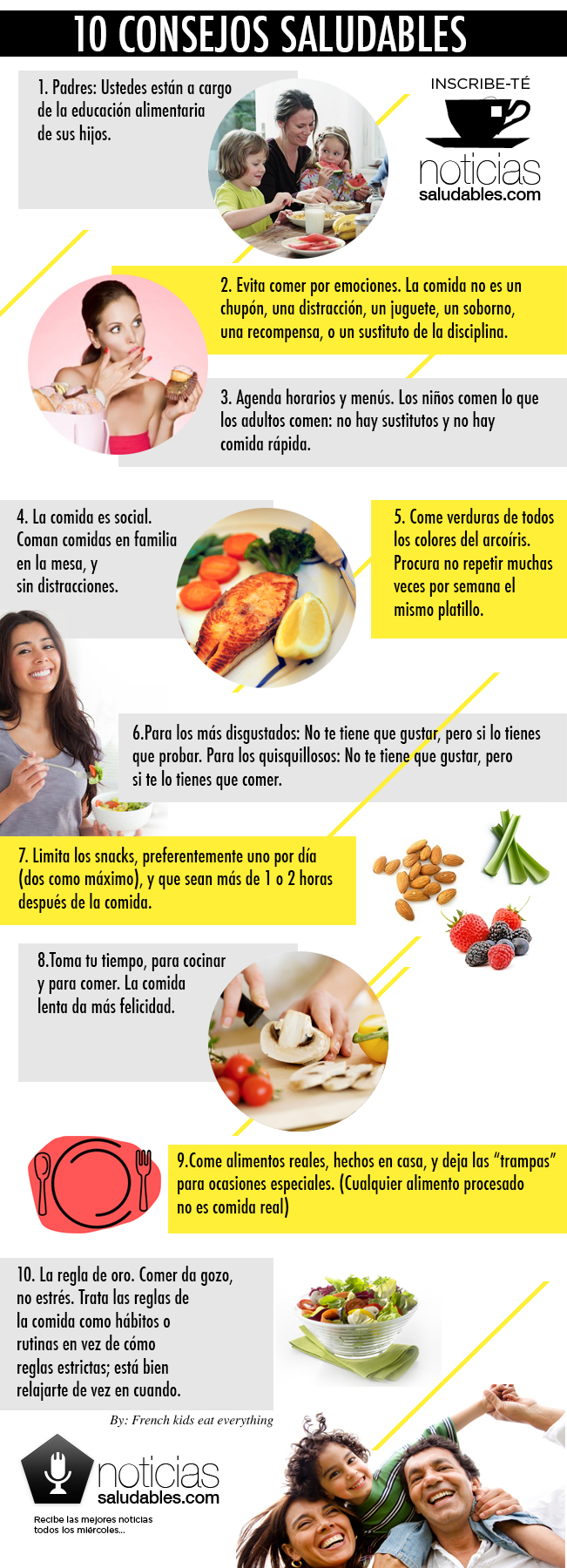 10 consejos saludables - Noticias Saludables